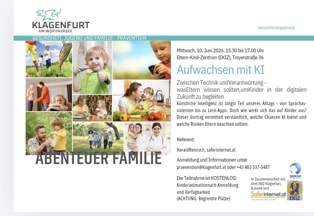 Kostenloser Workshop - Aufwachsen mit KI